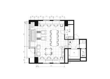 当施設のテーブル、デスクは配線されております。丸テーブル以外の家具は移動できませんので、ご注意ください。 - SPOT渋谷ストリームサイド 渋谷駅隣接デザイナーズレンタルスペース（2023年4月オープン）の間取り図