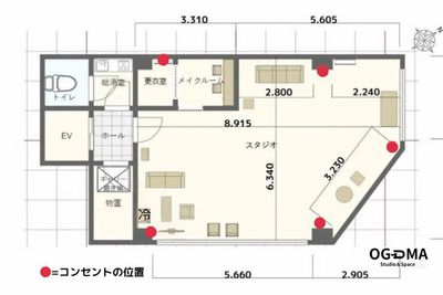 【OGUMA Studio＆Space みなとみらい】 【OGUMA Studio＆Space みなとみらい】[32]の間取り図