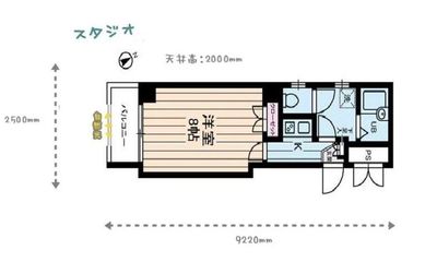 あきばこスタジオの間取り図