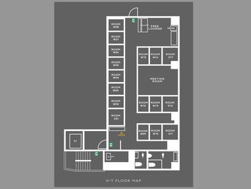 H¹T秋葉原中央北口 会議室 01(8名)の間取り図