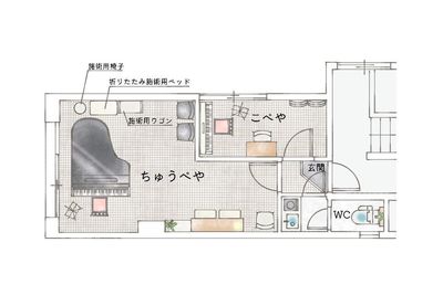 間取り図 - NOOKBASE（ヌークベース）日吉 こべやの間取り図