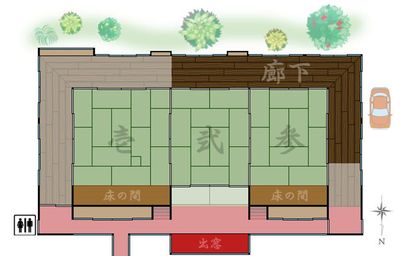 装和きもの学院 レンタルスペースの間取り図