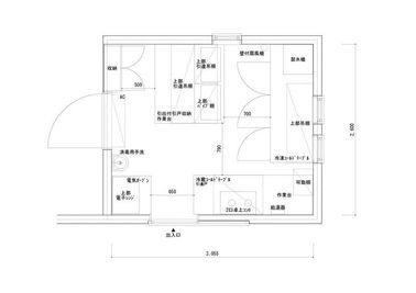 間取り図 - トムテのおやつ 『トムテのおやつ』レンタルキッチンの間取り図