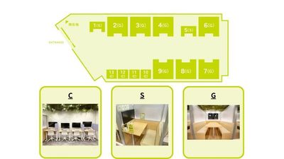 FEEEP新橋店 【新橋駅徒歩1分｜65名利用可】貸切/Wi-Fi/電源/モニターの間取り図