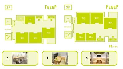 FEEEP秋葉原岩本町店 【秋葉原駅徒歩2分｜60名利用】貸切/Wi-Fi/電源/モニターの間取り図