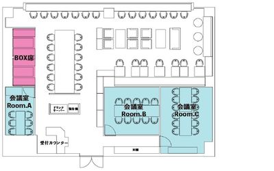 BasisPoint 新橋銀座口店 新橋銀座エリアオープンスペースの間取り図