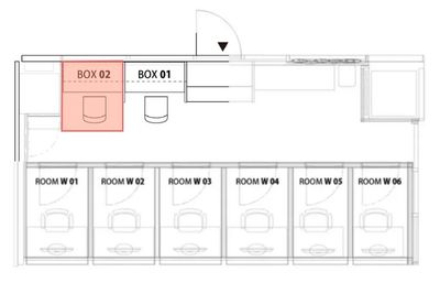 H¹T市川（サテライト型シェアオフィス） BOX 02(1名)の間取り図