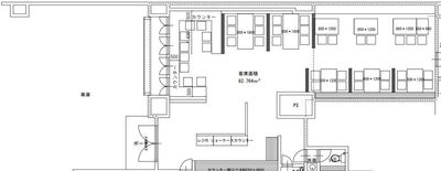 店員が気まぐれな 喫茶ミムロウ レンタルスペースの間取り図