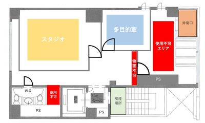 スタジオ_kagaribi スタジオkagaribiの間取り図