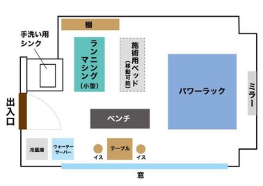 RENTAL BODY STUDIO 「MuSuBu」の間取り図