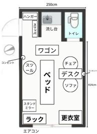 レンタルサロンEllie三軒茶屋 レンタルサロンEllie三軒茶屋（エリー）の間取り図