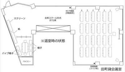 田町貸会議室の間取り図