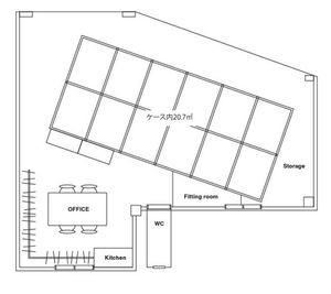 cascase/カスケース 斬新デザインが魅力！上目黒の注目レンタルスペースでイベント開催の間取り図
