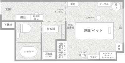 柏駅徒歩3分♪　ゴールドスペース認定完全個室レンタルサロン 徒歩3分の柏唯一の年間ゴールドスペース🎉無料見学募集中！ の間取り図