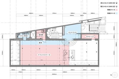 原宿クリエイティブベース 「CREATIVE BASE」レンタルスペースの間取り図