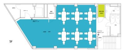 フロアプラン - Socket レンタルスペース Socket 5F貸会議室の間取り図