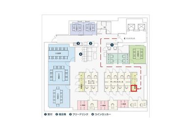 relark大宮　貸し会議室 No.206オンライン会議室(１名用)の間取り図