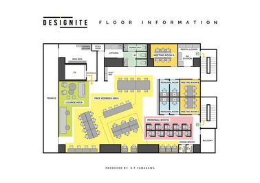 DESIGNITE R.F.YAMAKAWA ミーティングルームAの間取り図