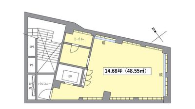 萬楽庵ビルⅡ 南青山5丁目デザイナーズビル_B2（萬楽庵ビルⅡ）の間取り図