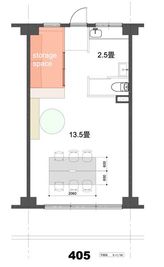 モルゲン405 関内駅徒歩30秒★9名着席可能な落ち着いた空間の間取り図