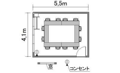 TKP神田ビジネスセンター M602の間取り図