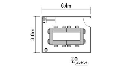 TKP神田ビジネスセンター M802の間取り図