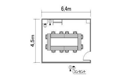 TKP神田ビジネスセンター M803の間取り図