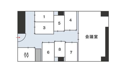 【ビズボ会議室神田南口】 ビズボ会議室神田南口の間取り図