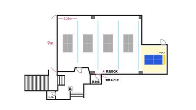 BUZZピンポン 清水店 BUZZピンポン 清水店【コートNo.５】の間取り図