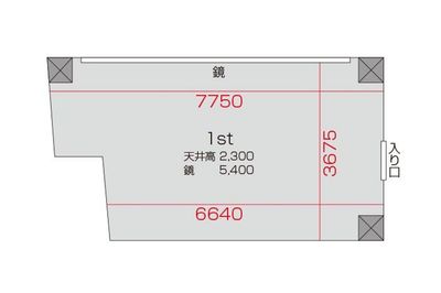 南池袋 レンタルスタジオ　STUDIO BUZZ 1stの間取り図