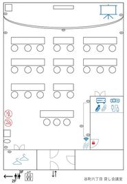 間取り図 - 谷町六丁目 貸し会議室の間取り図