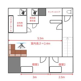 カリマZA 松本のパーティースペースはココ!【カリマZA 2F パーティー】の間取り図