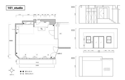 101studioの間取り図