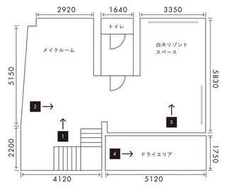 フォト代官山（foto代官山） フォト代官山｜白ホリのある代官山の本格撮影スタジオの間取り図