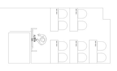 MTGベース ・クアトロ リモートワークスペースの間取り図