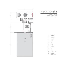 えこてんハウススタジオ 撮影・配信・会議スペースの間取り図