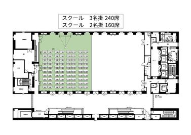 サンライズビル大阪  【サンライズビル大阪】ホールA1/2の間取り図