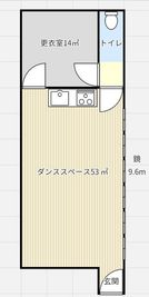 間取り - レンタルスタジオBeat レンタルスタジオBeat天満橋店の間取り図