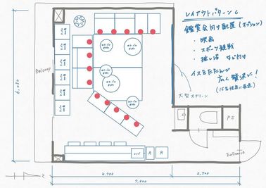 パターンC
鑑賞会向けの配置です - SunnyBox名古屋ダイアパレス店 名古屋伏見パーティールーム【21～30人様用】の間取り図