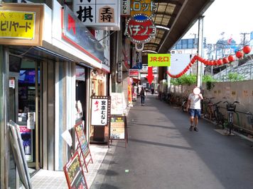 矢印の所がJR京橋駅北口です。
駅からの直線位置です。 - 大京クラブ【レンタルスペース】 【 軒先スペース 】の室内の写真