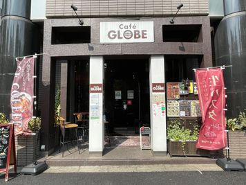 路面店なので分かりやすいです。 - caféGLOBE 貸切フロア、レンタルキッチンの外観の写真