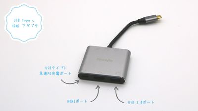 USB Type c　HDMI アダプタ - えにらぼ 防音撮影スペース！小物オール完備の設備の写真