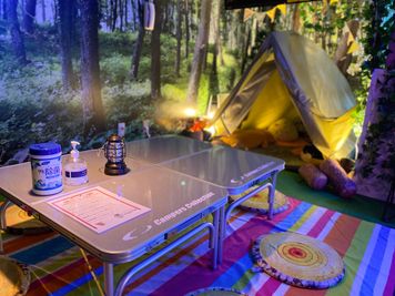 ⛺テントとワタシ⛺☆雨の日でも室内で手ぶらで本格的なキャンプ体験が楽しめます。室内BBQ☆動画映画見放題 - ⛺雨の日でもキャンプ・全天候型インドアキャンプ場⛺テントとワタシ