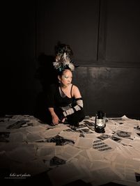 studio bibi《black room》 天井、壁、床が全てが黒の撮影studioの室内の写真