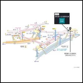 上野駅の構内図 - CocoDesk [AF-01] 上野駅　昭和通り北方面改札横　１番ブース CocoDesk [AF-01]のその他の写真