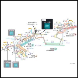 溜池山王駅の構内図 - CocoDesk [QM-01] 溜池山王駅　出口5方面　１番ブース CocoDesk [QM-01]のその他の写真