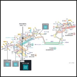 溜池山王駅の構内図 - CocoDesk [XA-01] 溜池山王駅　出口8方面　１番ブース CocoDesk [XA-01]のその他の写真