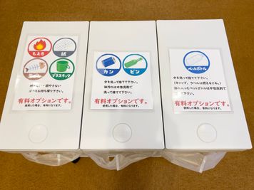 ごみのみ有料オプションとなります - ちょっとした門前仲町のレンタルスタジオ＆会議室 ２F会議室の設備の写真