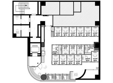 H¹T松戸（サテライト型シェアオフィス） ROOM W 15の室内の写真