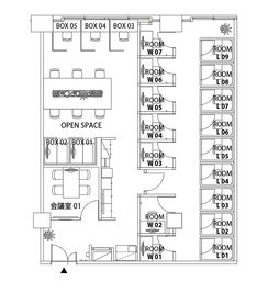 H¹T武蔵境（サテライト型シェアオフィス） ROOM L 07の室内の写真